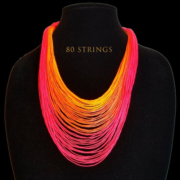 Jewelry - New Handmade Necklace Colorful 80 Strings